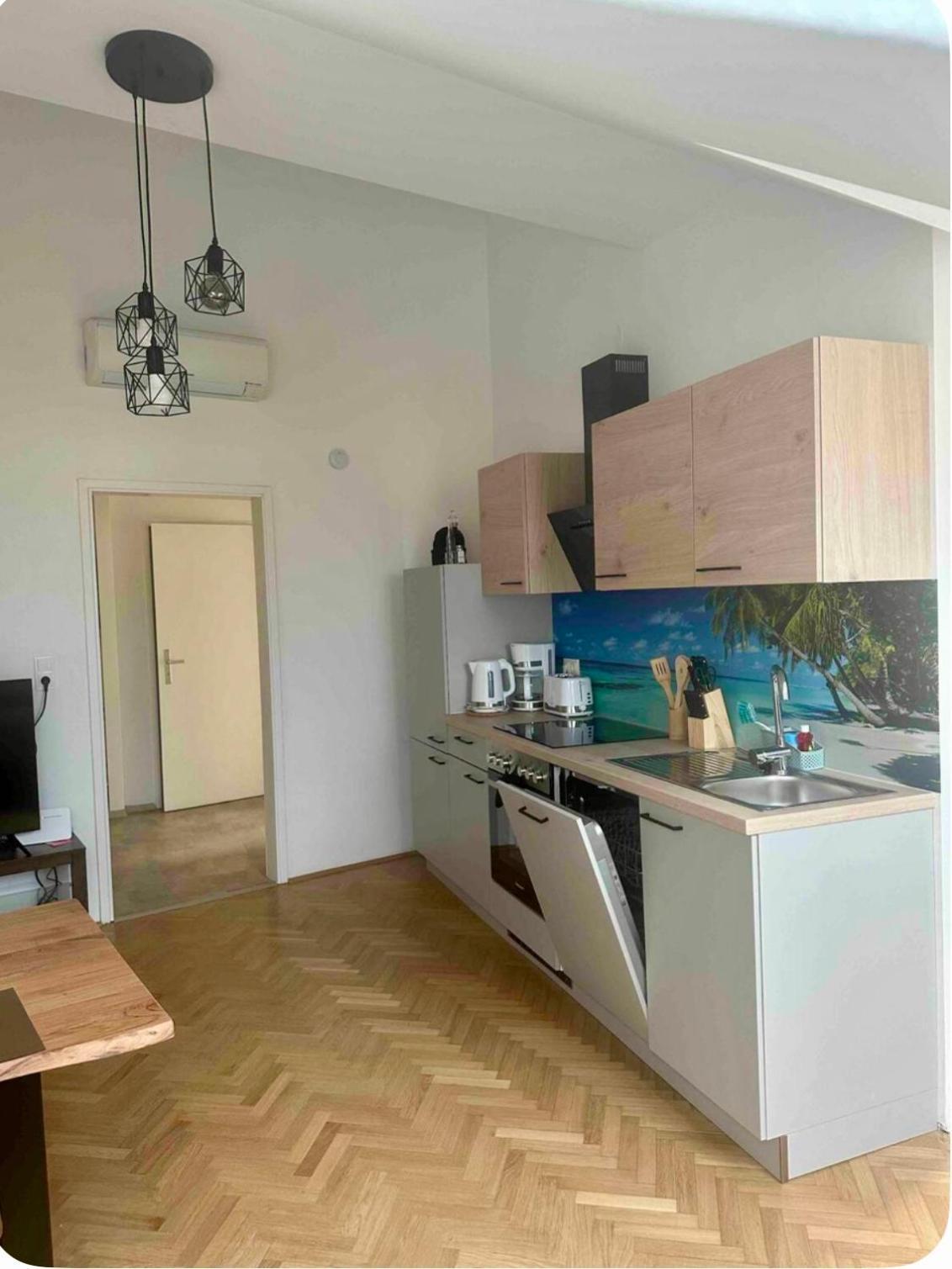 Klimatisiertes Dachgeschoss City Apartment In Zentrum Wiens Buitenkant foto